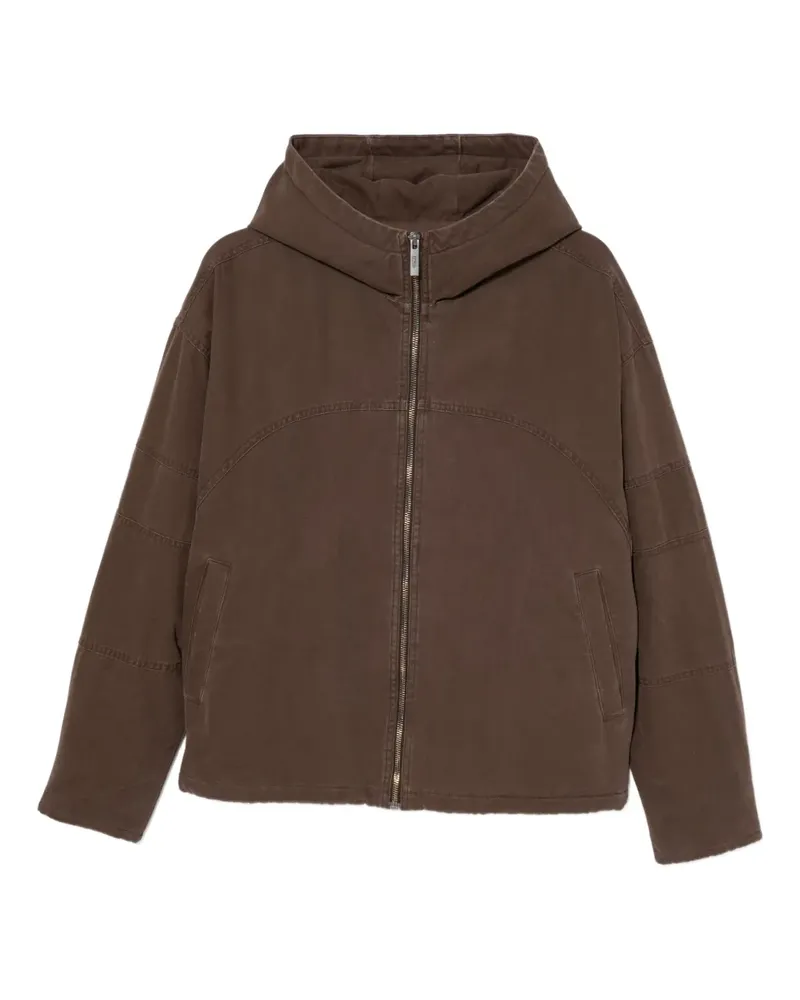 Izzue Jacke mit Logo-Stickerei - Braun Braun