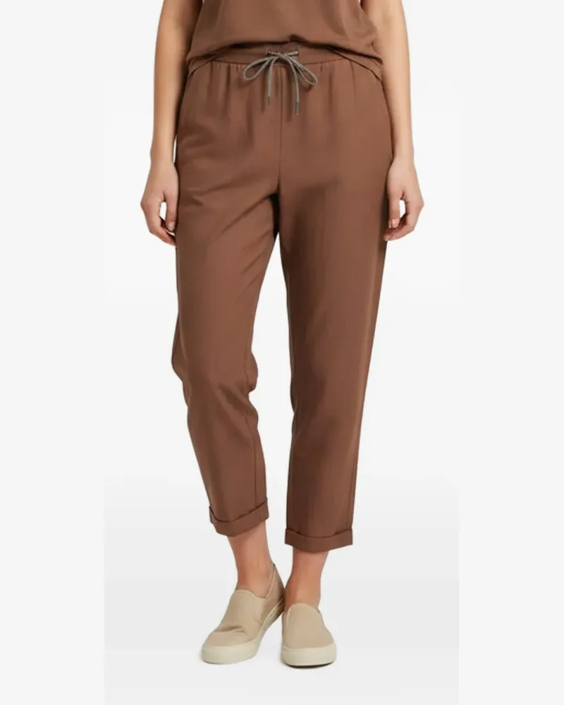 Fabiana Filippi Hose mit Kordelzug - Braun Braun