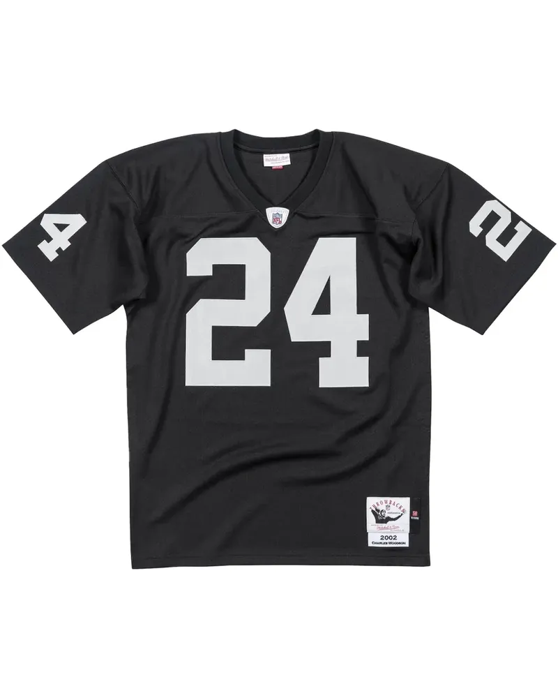 Mitchell & Ness 2002 Charles Woodson Oakland Raiders Authentic Trikot - Schwarz Schwarz