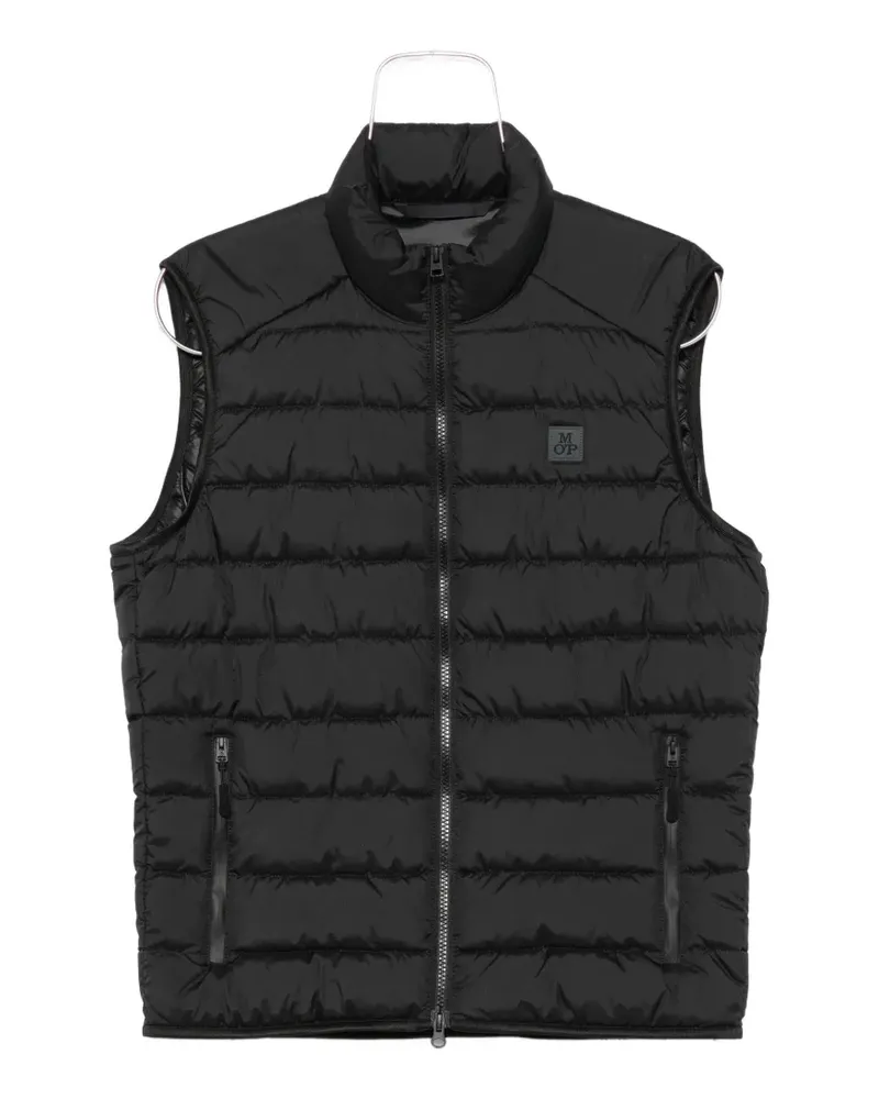 Marc O'Polo logo-patch gilet - Schwarz Schwarz