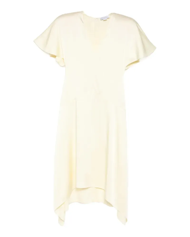 Stella McCartney Satin-Midikleid mit V-Ausschnitt - Nude Nude