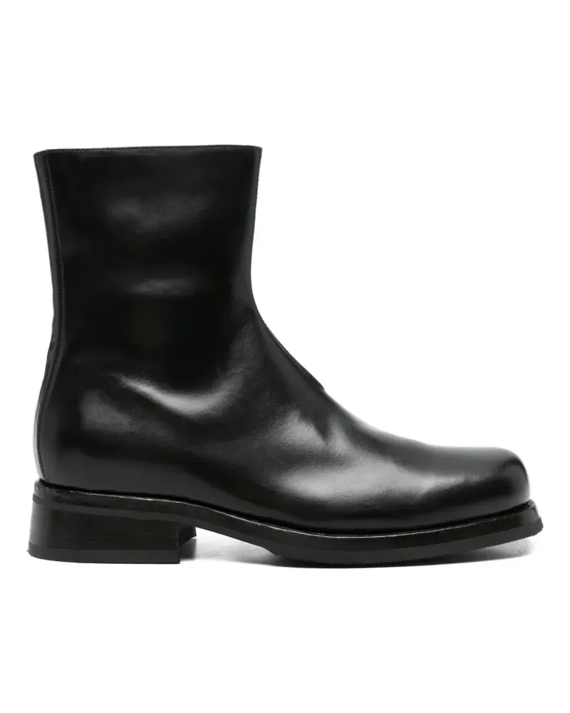 ERALDO side-zip leather boots - Schwarz Schwarz