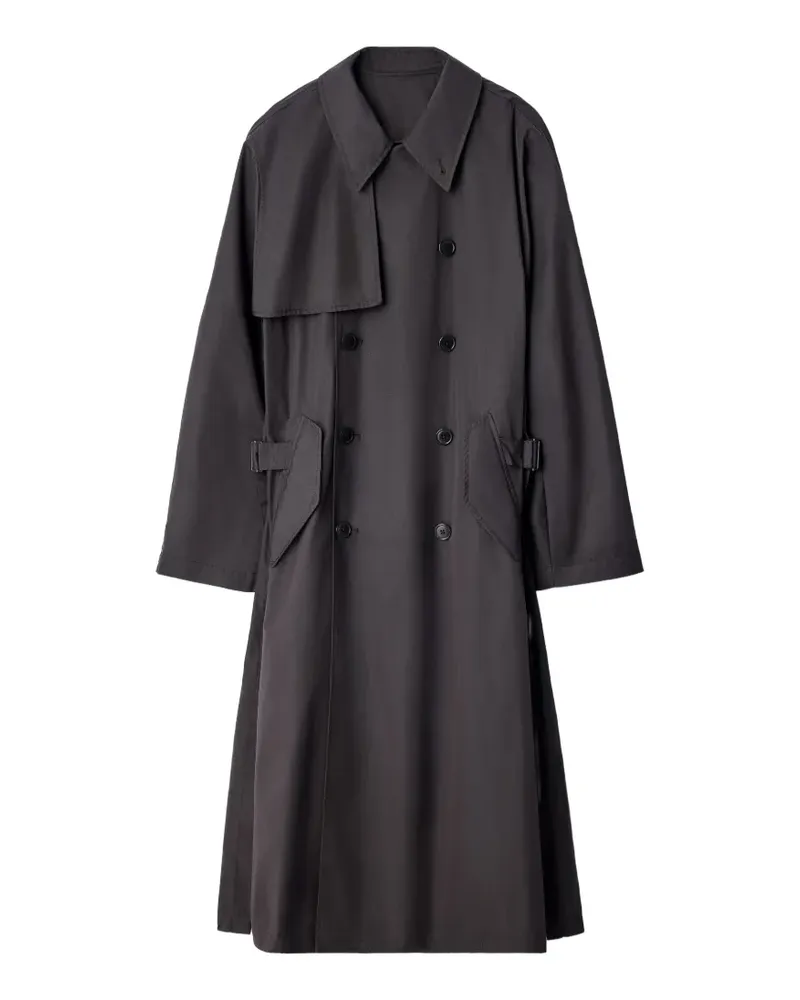 Christophe Lemaire Leichter Trenchcoat aus wasserabweisendem Baumwoll-Gabardine - Grau Grau