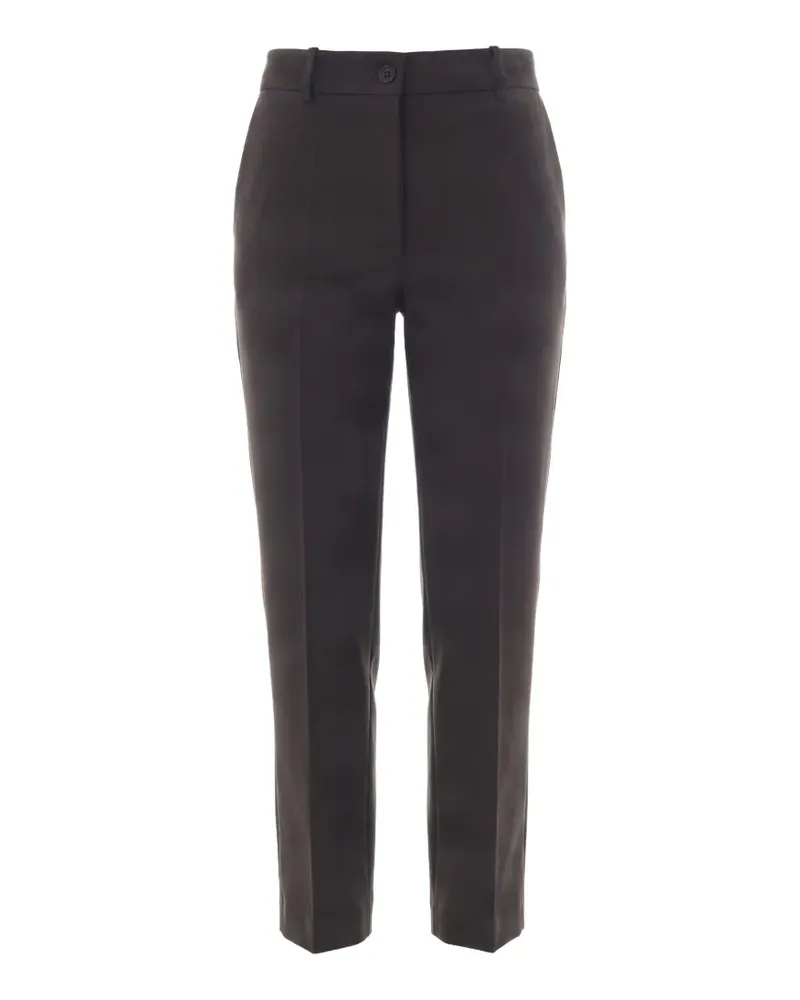 P.A.R.O.S.H. P.A.R.O H. pressed-crease tailored trousers - Braun Braun