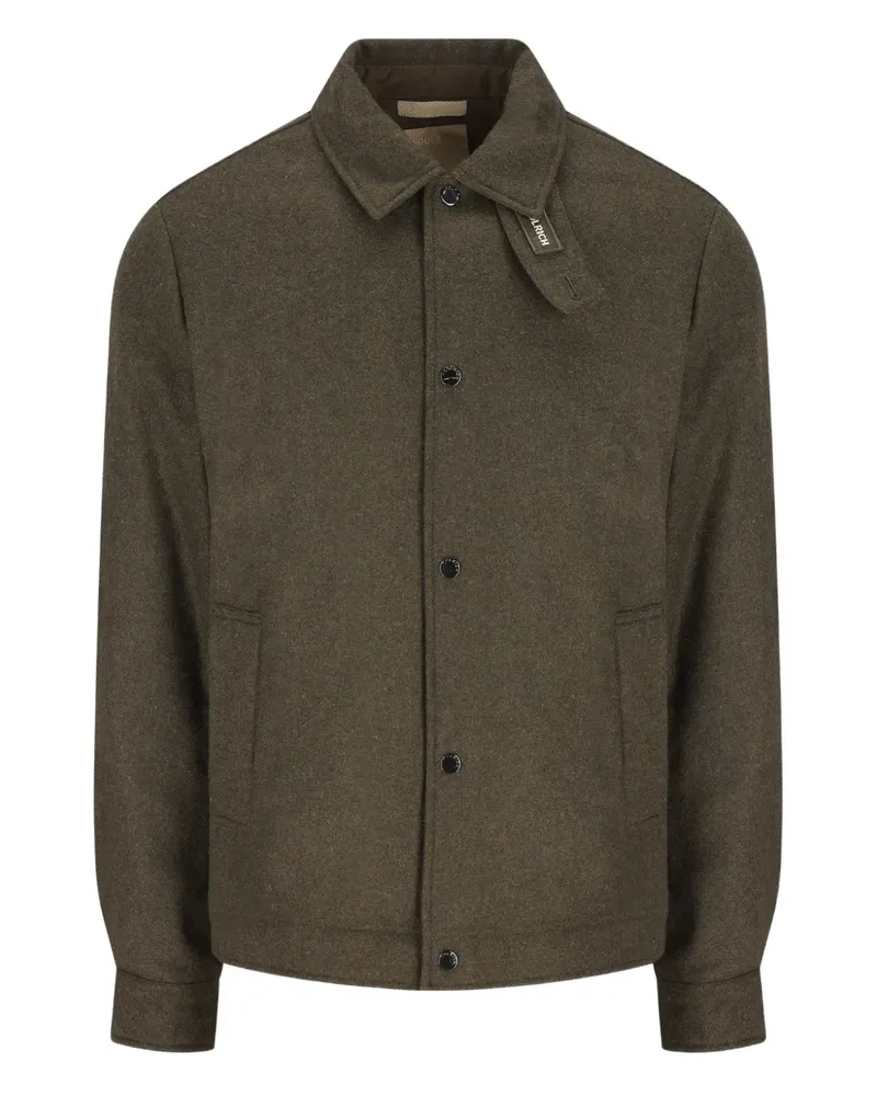 Woolrich button-fastening shirt jacket - Grün Grün