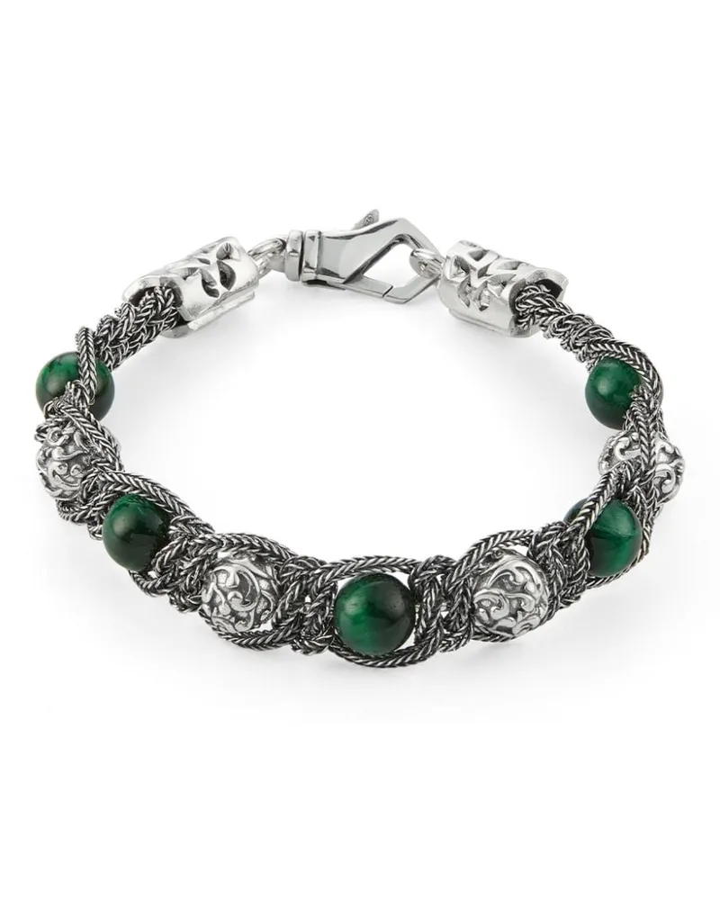 Emanuele Bicocchi Arabesque Shamballa Silberarmband Silber