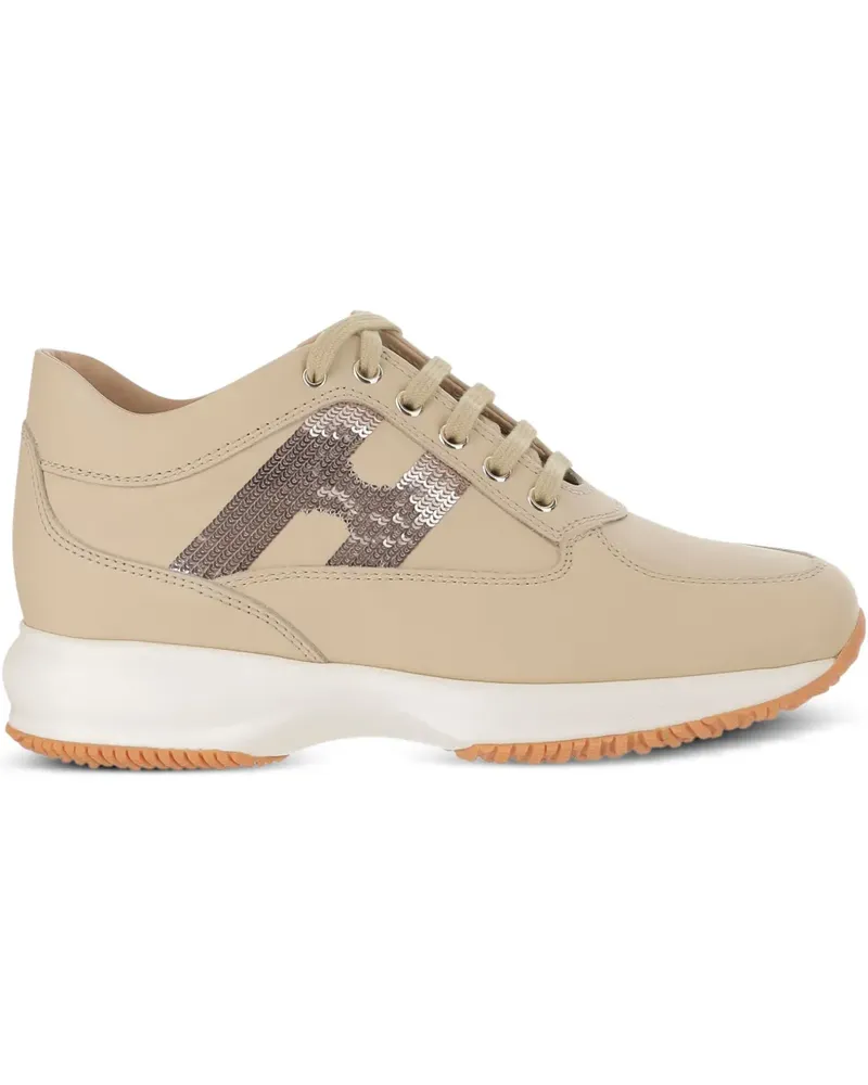 Hogan Sneakers mit Pailletten - Nude Nude