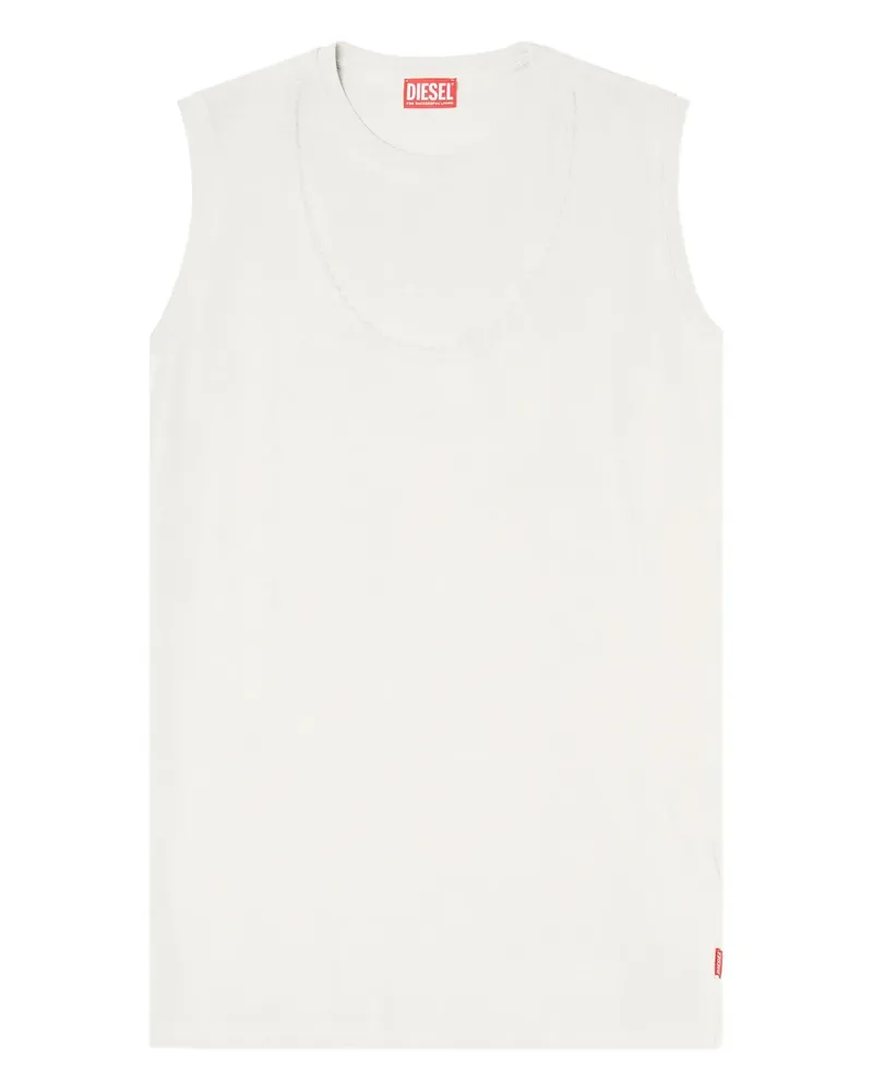 Diesel D-EMB cotton mini dress - Nude Nude