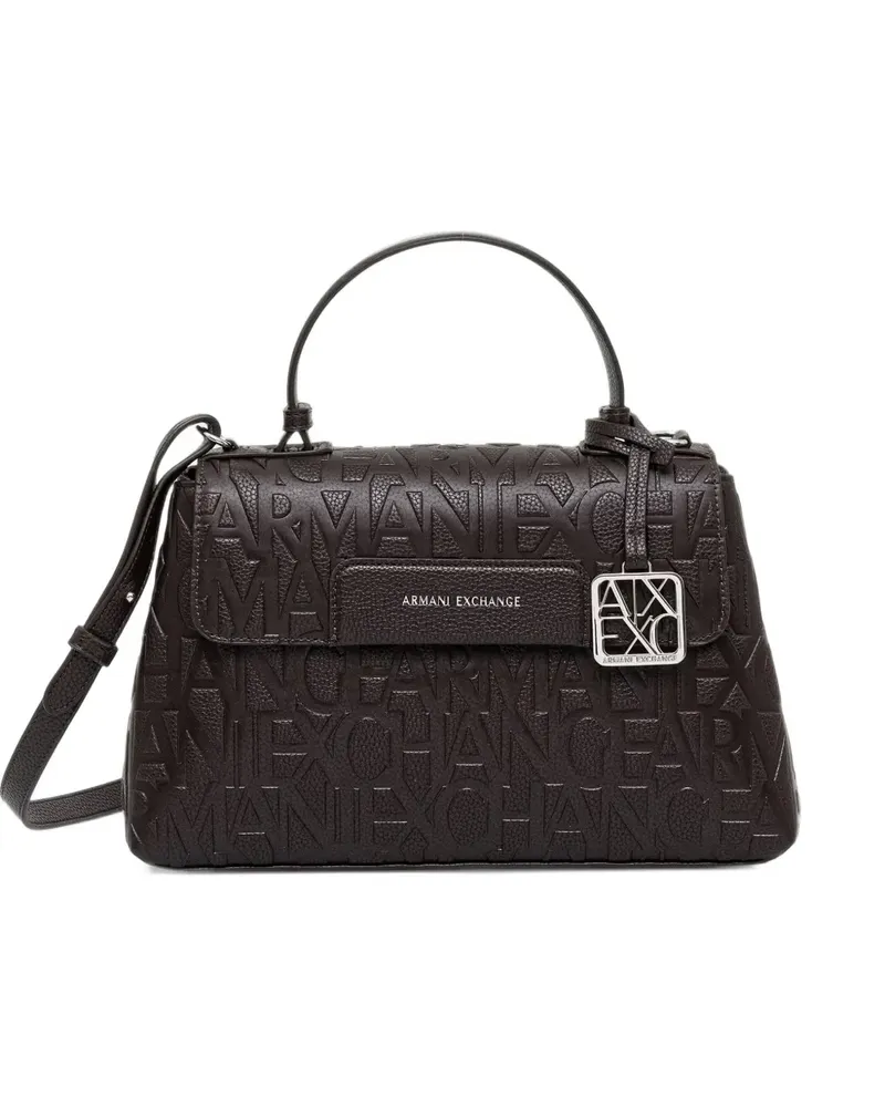 Armani Exchange logo-embossed crossbody bag - Braun Braun