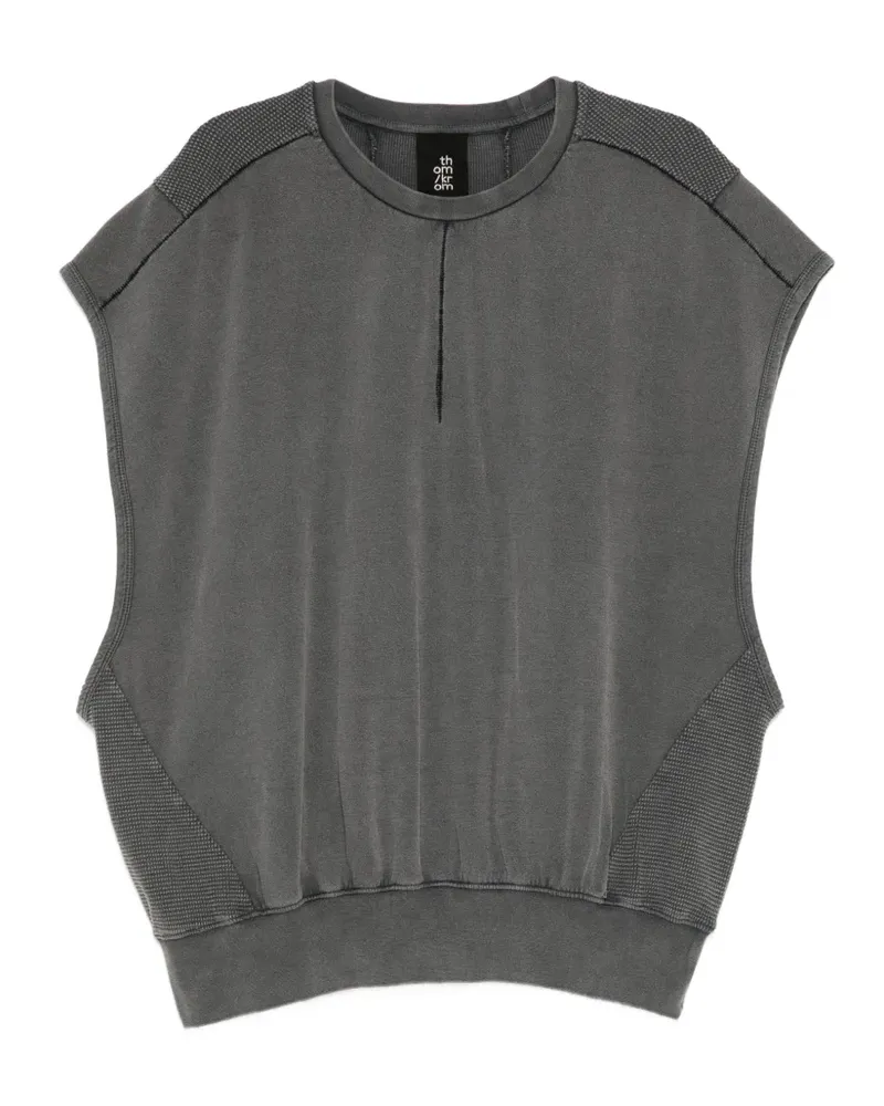 THOM KROM distressed-effect sleeveless sweatshirt - Grau Grau
