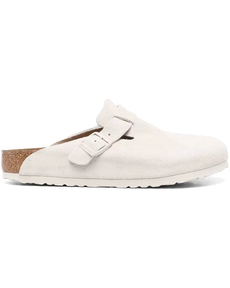 Birkenstock Pantoletten aus Wildleder - Nude Nude