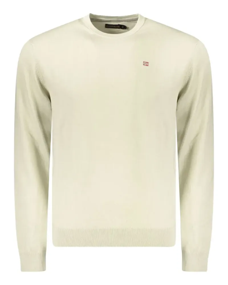 Napapijri logo-detail crew-neck sweater - Nude Nude