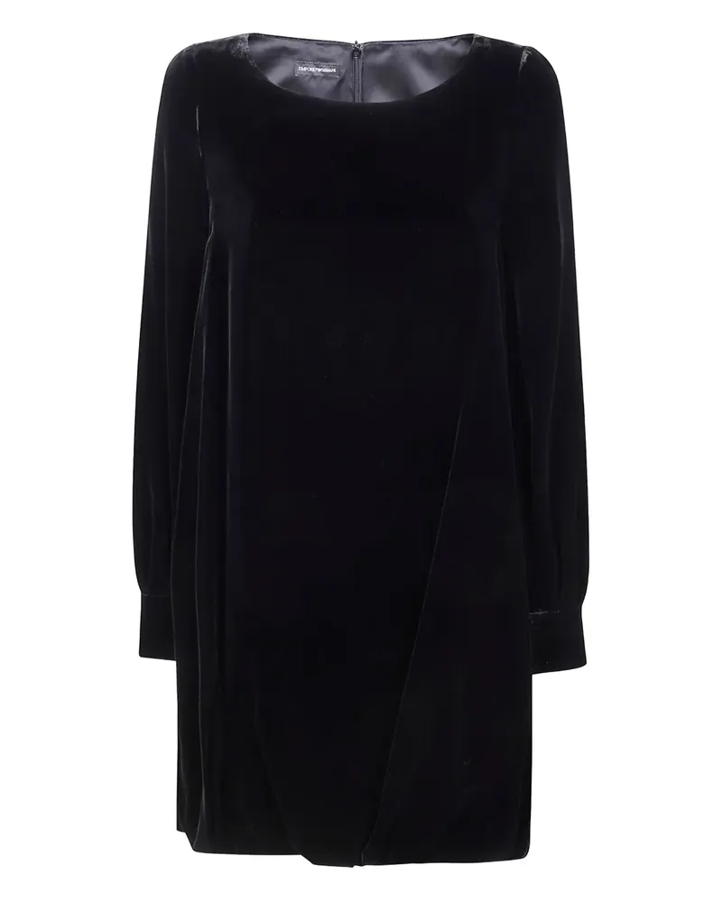 Emporio Armani Kleid aus Krepp - Schwarz Schwarz