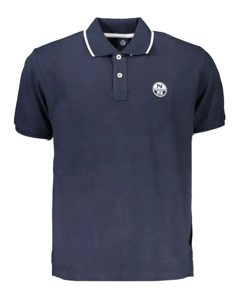 North Sails logo-embroidered polo shirt - Blau Blau
