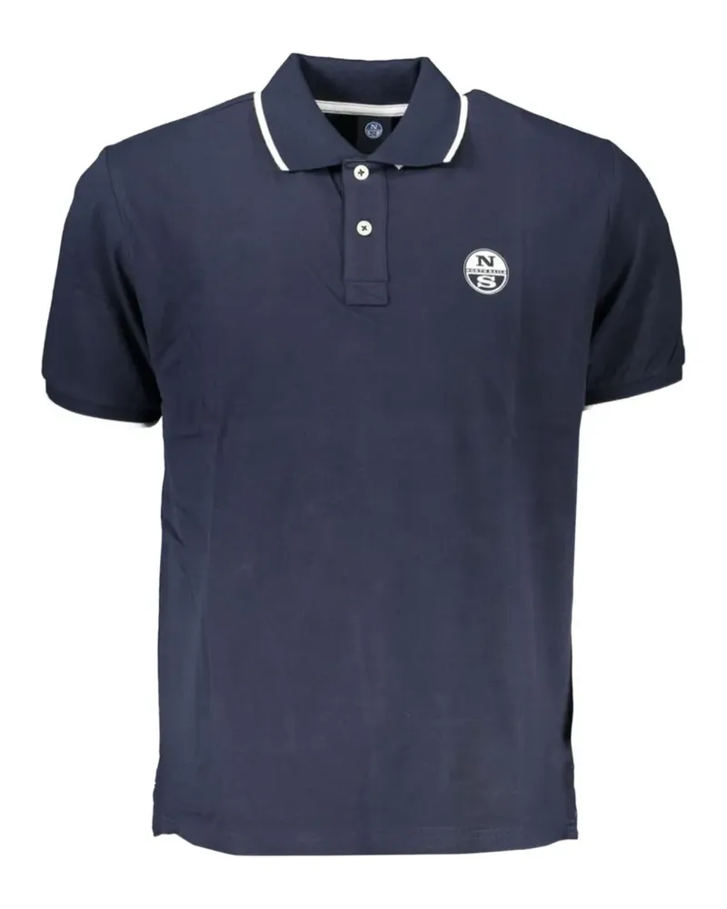 North Sails logo-embroidered polo shirt - Blau Blau