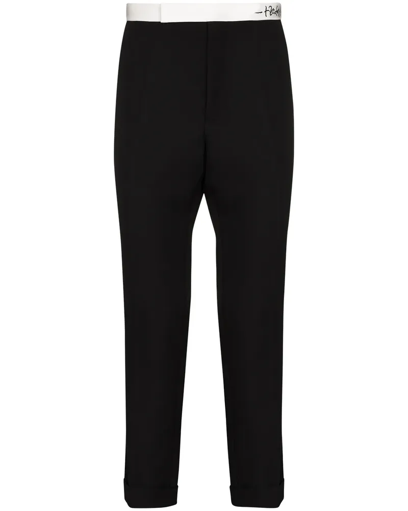 Haider Ackermann Klassische Cropped-Hose - Schwarz Schwarz