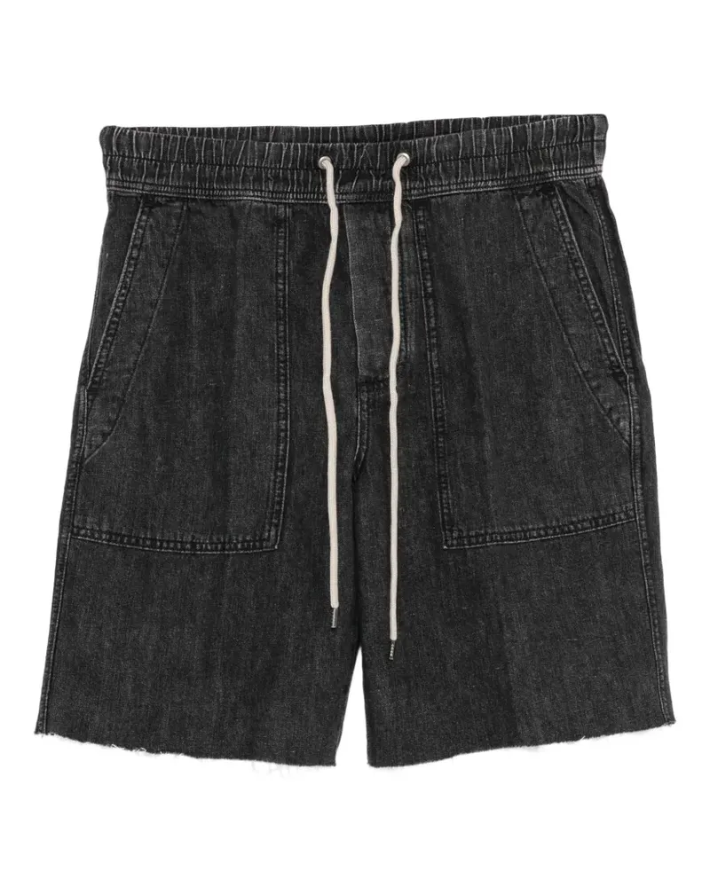 James Perse Jeans-Shorts mit Kordelzug - Schwarz Schwarz