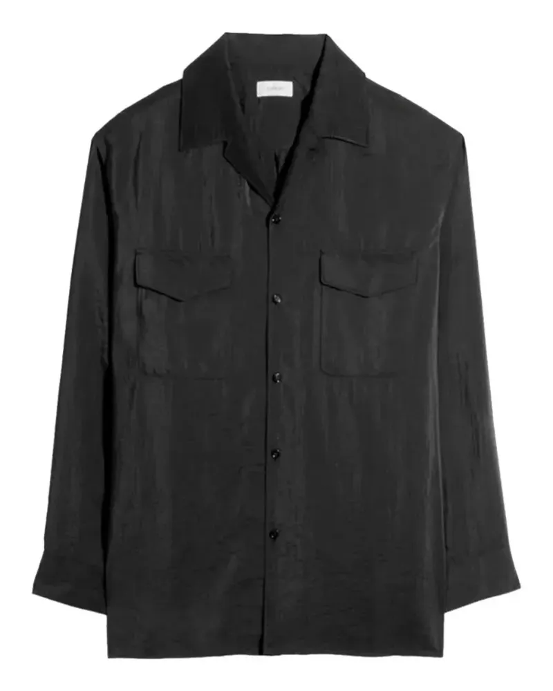 Christophe Lemaire Hemd mit Brusttasche - Schwarz Schwarz