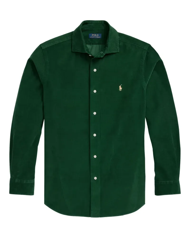 Ralph Lauren Cordhemd mit Logo-Stickerei - Grün Grün
