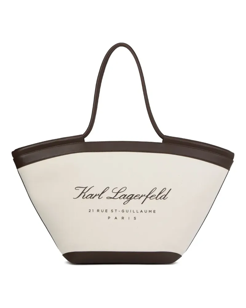 Karl Lagerfeld Große Hotel Strandtasche - Nude Nude