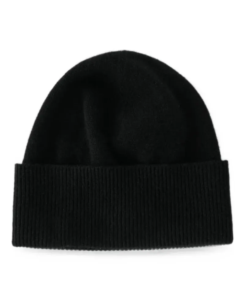 Studio Nicholson Balli Beanie mit geripptem Besatz - Schwarz Schwarz