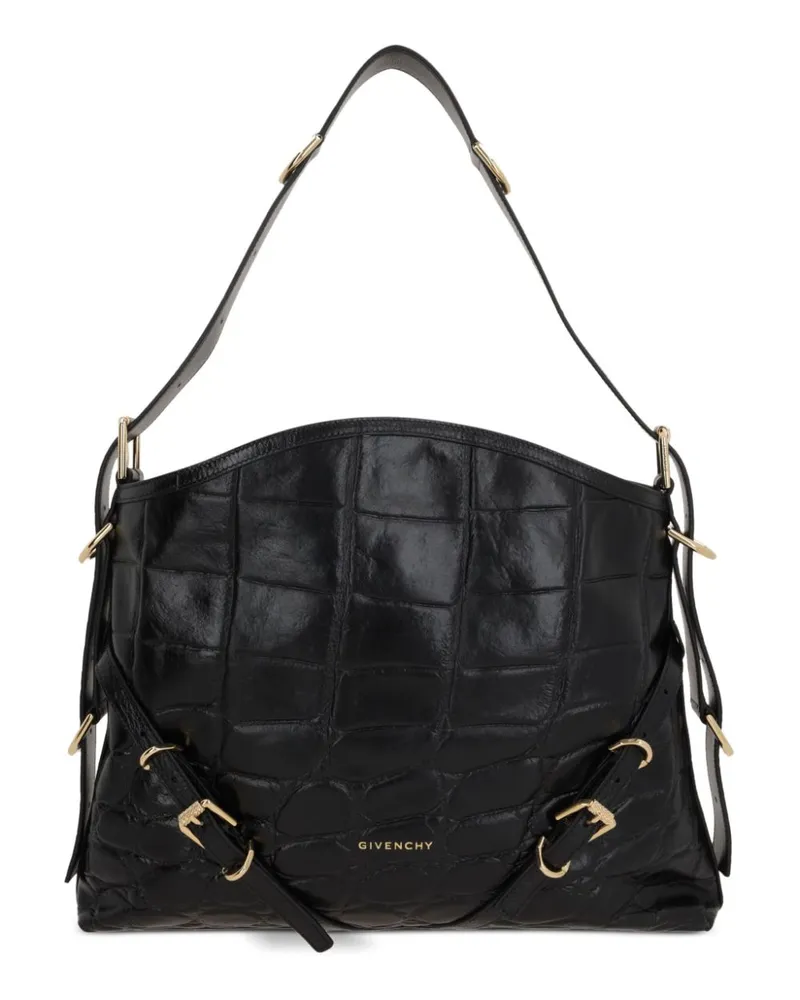 Givenchy Mittelgroße Voyou Schultertasche - Schwarz Schwarz