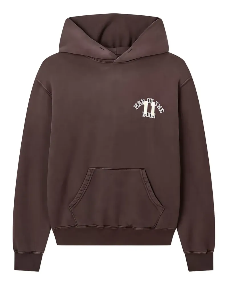 ManOnTheBoon Hoodie mit Logo - Braun Braun