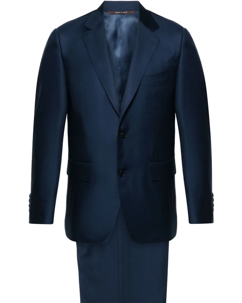 Canali Einreihiger Anzug Blau