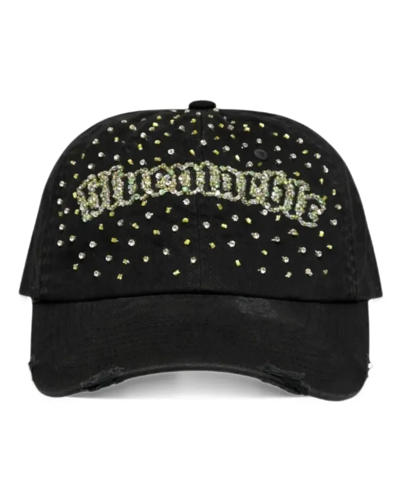 BLUEMARBLE embellished distressed cap - Schwarz Schwarz
