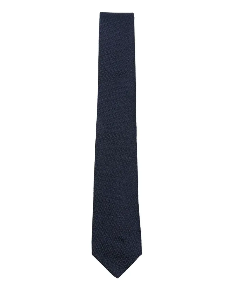 Dell'oglio textured tie - Blau Blau