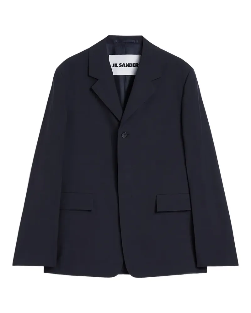 Jil Sander Sakko mit Knopfverschluss - Blau Blau