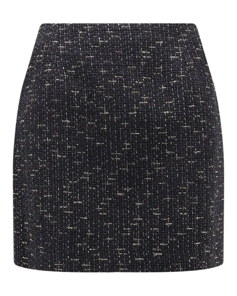 Tagliatore Minirock mit Tweed-Effekt - Schwarz Schwarz