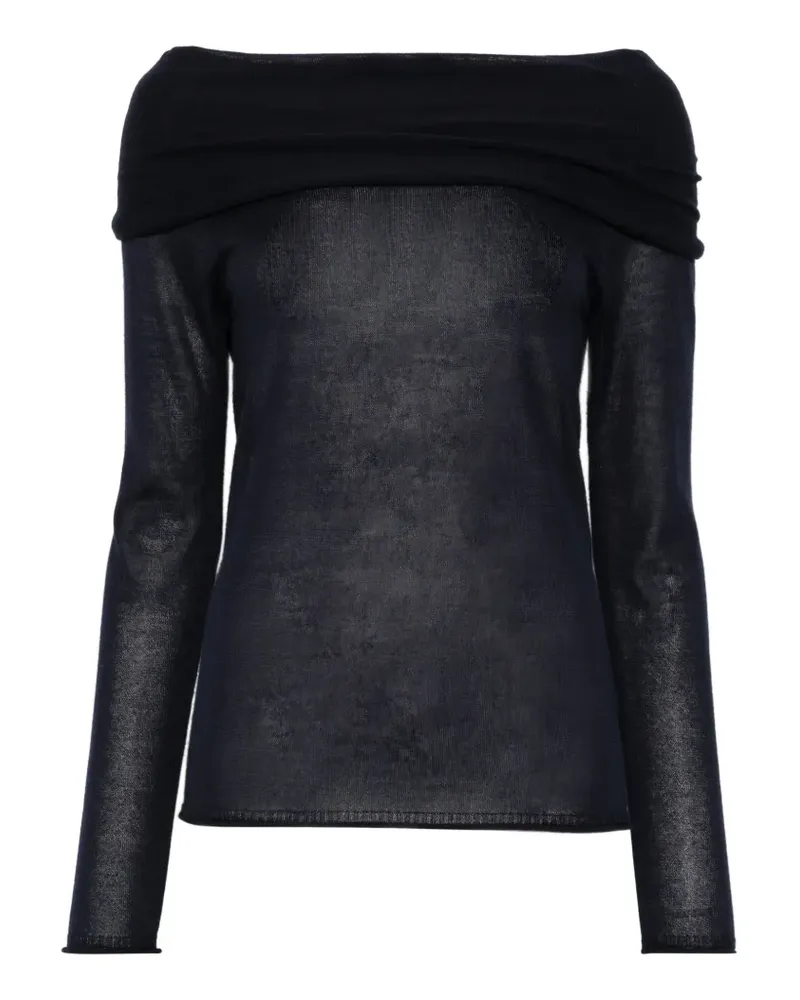 Roberto Collina off-the-shoulder sweater - Blau Blau