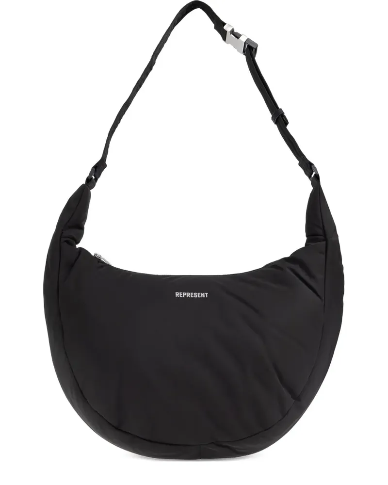 REPRESENT Schultertasche mit verstellbarem Riemen - Schwarz Schwarz