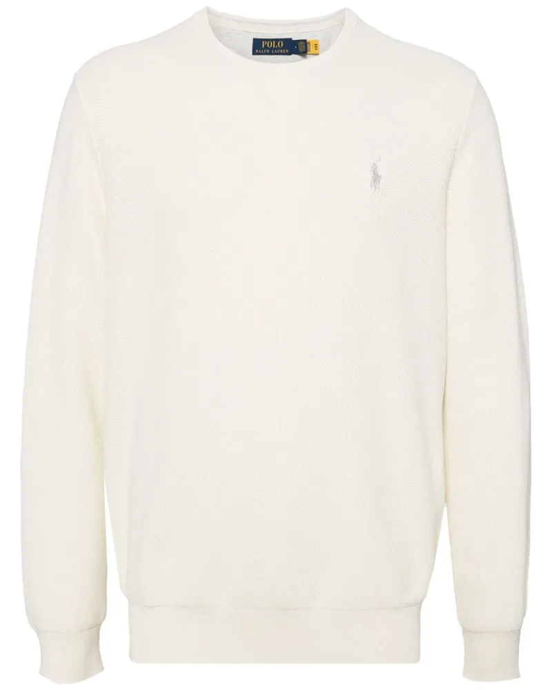 Ralph Lauren Pullover mit Polo Pony - Nude Nude