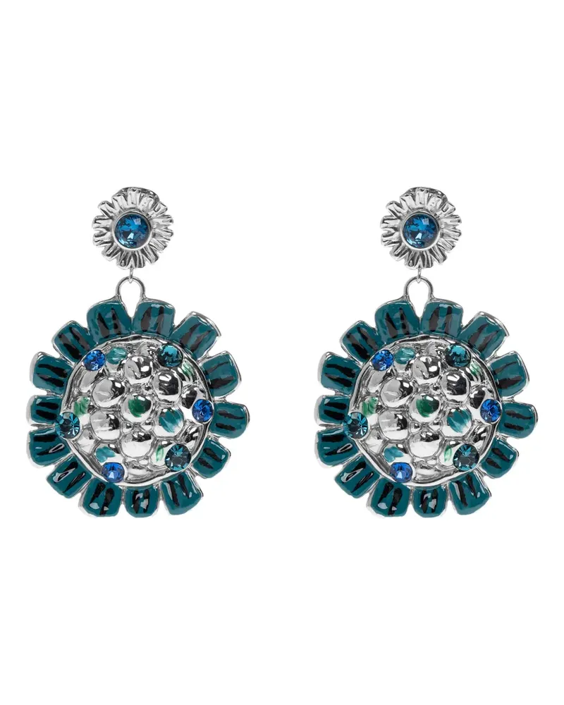 Marni floral-motif earrings - Silber Silber