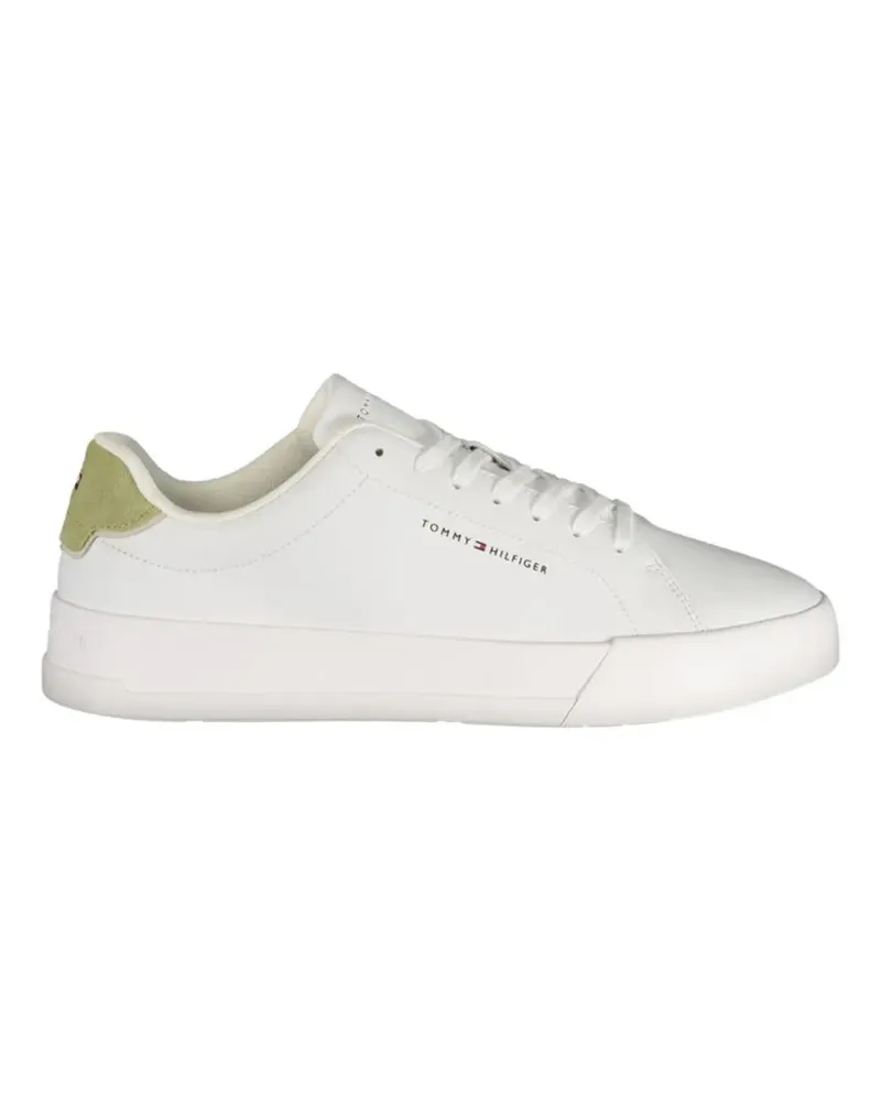 Tommy Hilfiger Court logo-print lace-up sneakers - Weiß Weiß