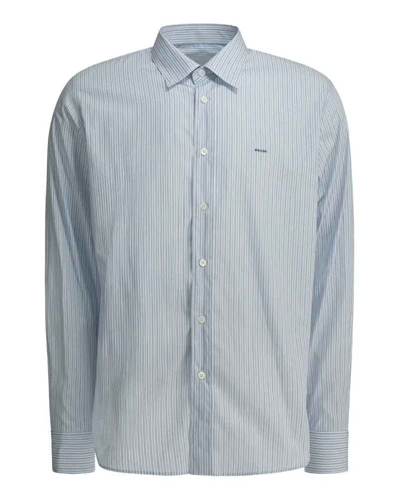 Prada striped cotton shirt - Blau Blau