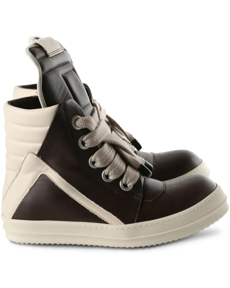 Rick Owens Jumbolace Geobasket high-top sneakers - Braun Braun