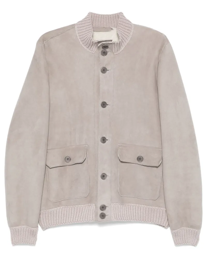 Salvatore Santoro Jacke mit Futter aus Shearling - Grau Grau