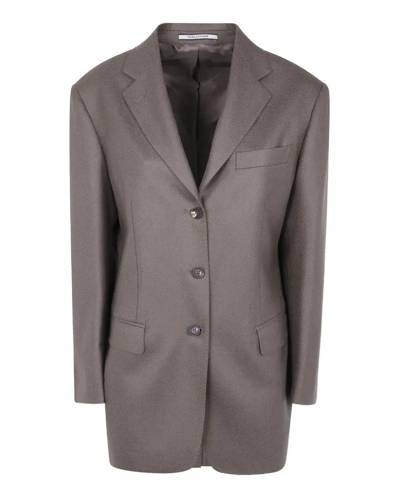 Tagliatore twill single-breasted blazer - Grün Grün