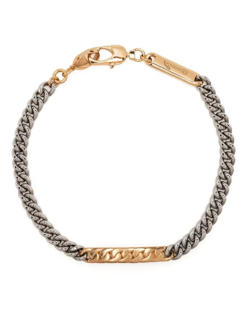 CAPSULE ELEVEN Kettenarmband mit Logo-Gravur - Gold Gold