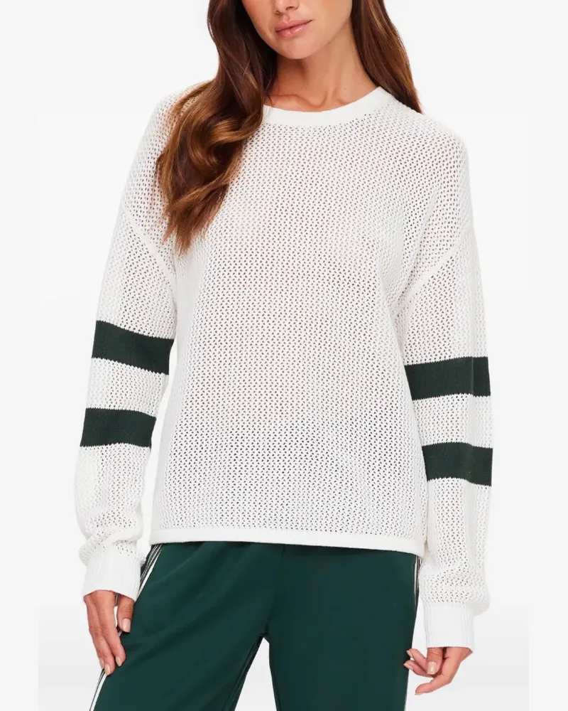 The Upside Pullover mit Streifendetail - Weiß Weiß