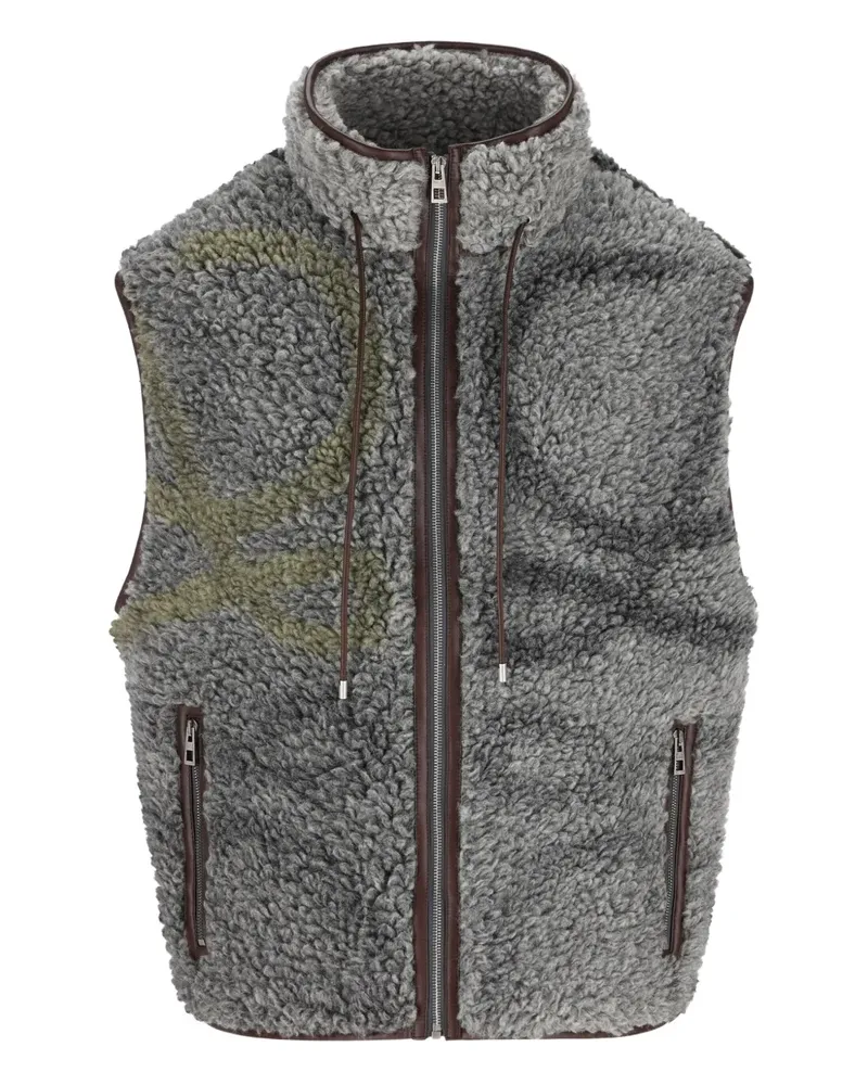 Loewe Anagram fleece gilet - Grau Grau