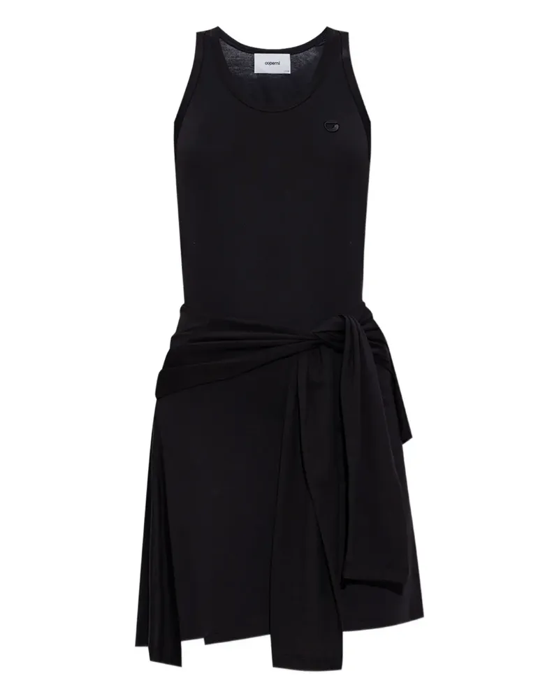 COPERNI Midikleid mit Schnürung - Schwarz Schwarz