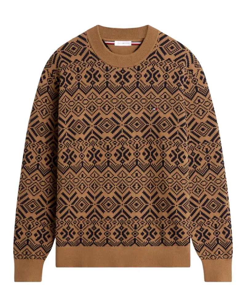 Tommy Hilfiger intarsia-knit sweater - Braun Braun