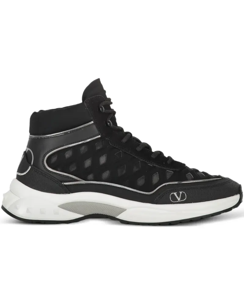 Valentino Garavani High-Top-Sneakers mit Reißverschluss - Schwarz Schwarz