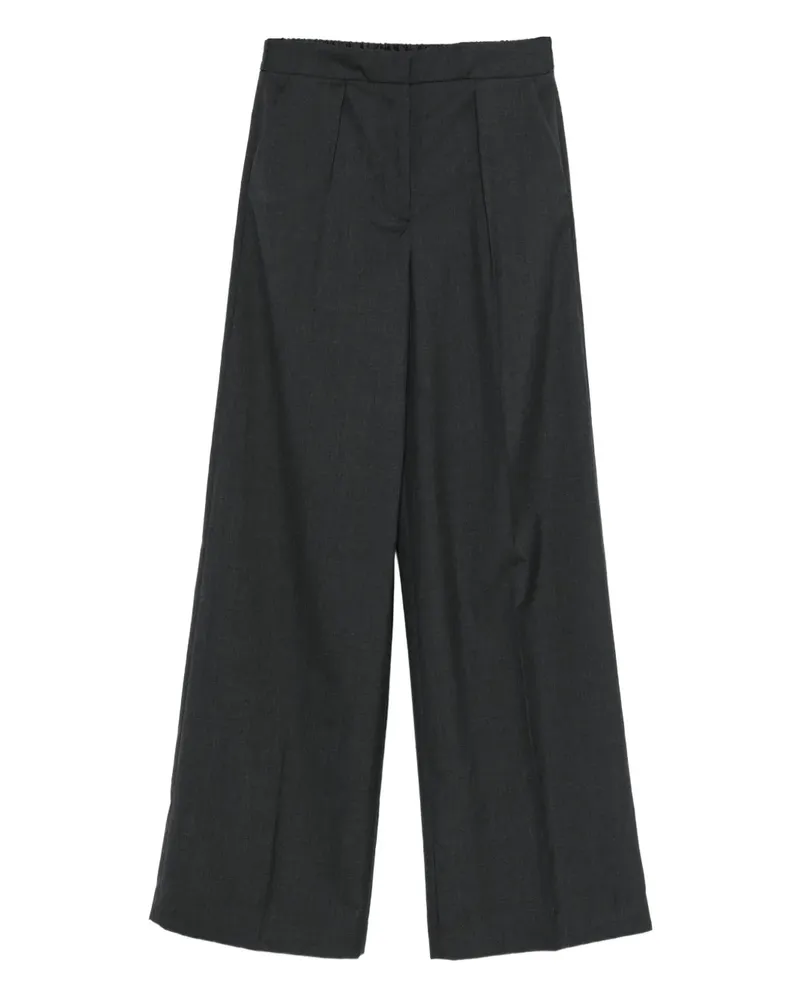 Joseph Wide-Leg-Hose mit Bundfalten - Grau Grau