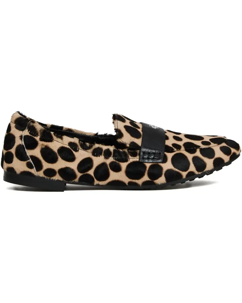 Tory Burch Loafer mit Leoparden-Print - Nude Nude