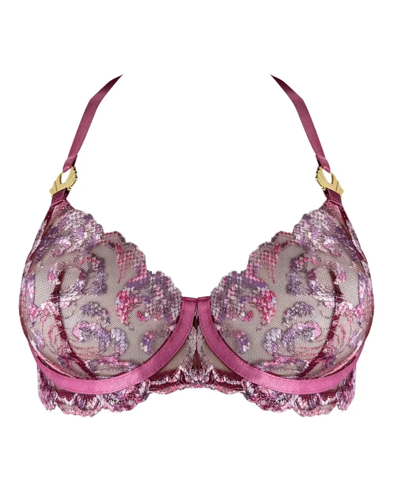 Bordelle Siren floral bra - Rosa Rosa